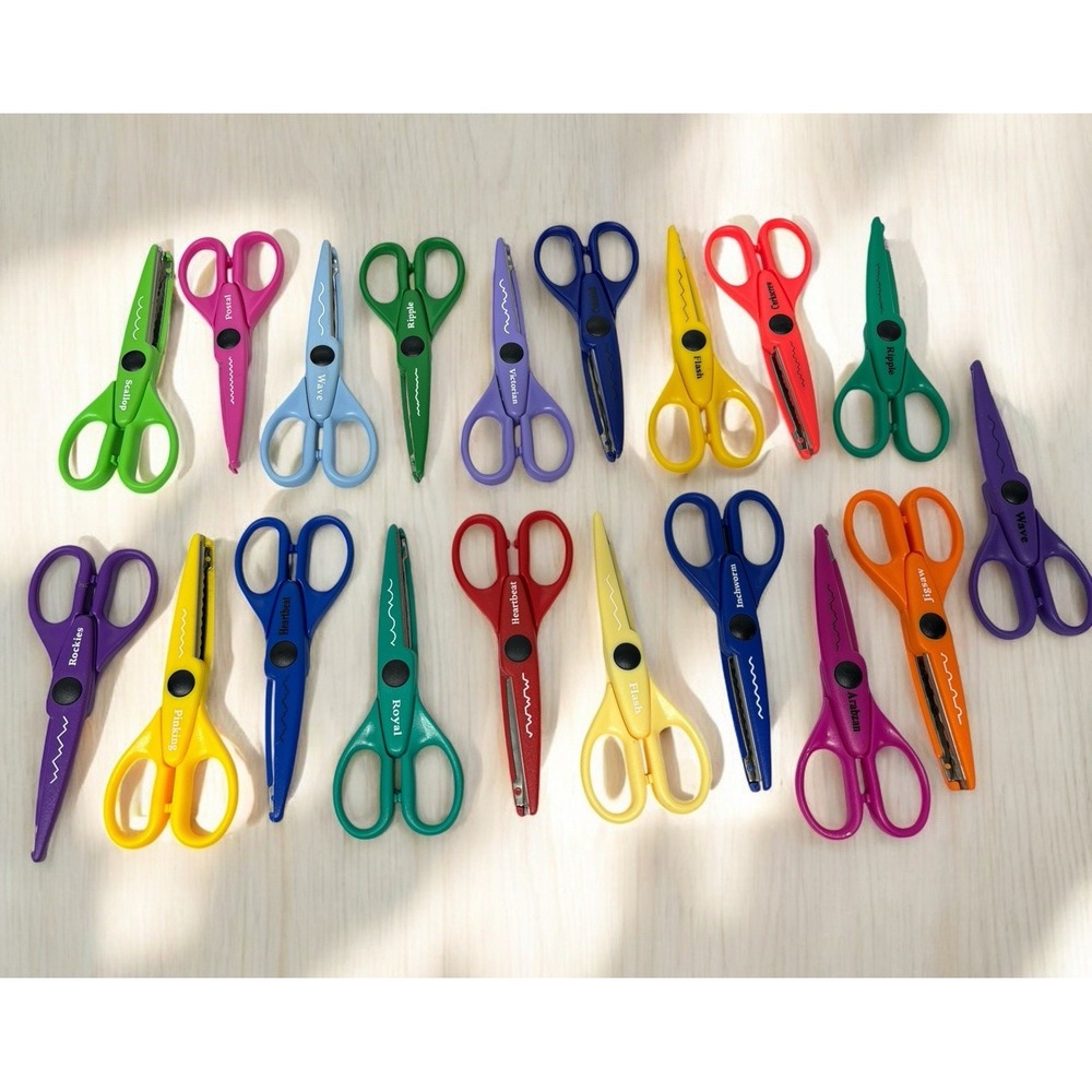 SCRAPBOOKING Decorative Scissors LOT of 19 Paper Shapers Craft Edgers Shears